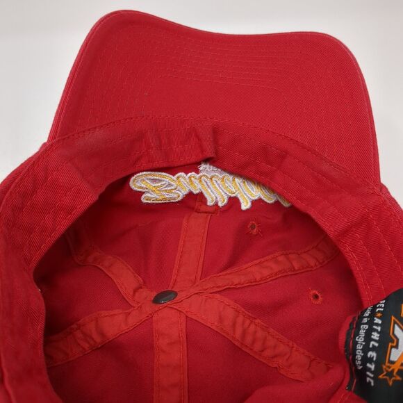 Bulldogs Hemet Strapback Hat Red One Size Adjustable Embroidered Pel Athletic - Picture 7 of 8